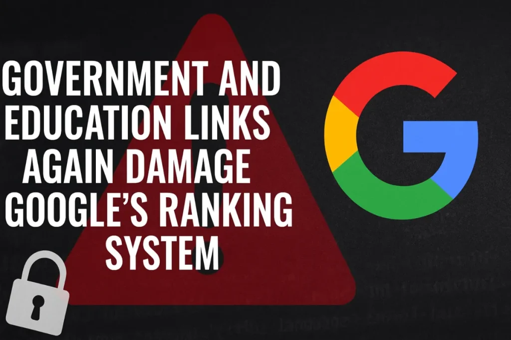 Government and Education Links Damage Google Ranking